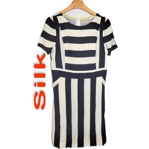 Women's 100% Silk Size S Short Sleeve Dress SDK355